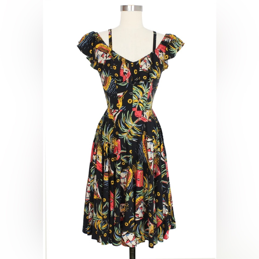 Trashy Diva Pirate Treasure Hollywood Circle Dress Size 6 Brand New